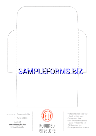 Rounded Envelope Template pdf free